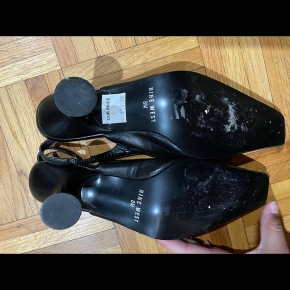 Vintage Nine West sling back heels - Picture 3 of 3